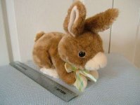 Brown Rabbit Plush Toy : Fielding Ty Toys - Soft Toy Rabbit
