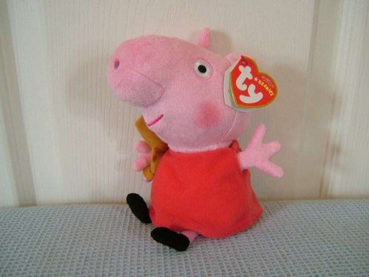 Peppa Pig - Ty Beanie - 8 inch - Click Image to Close