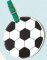 Football Luggage Tag - Russ Berrie x 2 - Football Tags