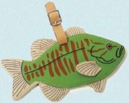 Fish / Fisherman Luggage Tags x 2 -