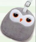 Luggage Tags x 2 - Plush Owl Design