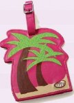 Luggage Tags x 2 - Palm Tree Design