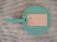 Suitcase Luggage Tags x 2 - Globe / World Travel Themed