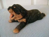 Rottweiler Puppy - Ornament / Figurine - Living Stone