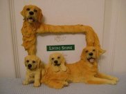 Golden Retriever - Photo Frame - Russ Berrie - Living Stone