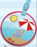 Luggage Tags x 2 - Beach Theme Design