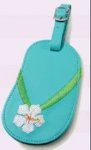 Holiday Themed Luggage Tags x 2 - Flip Flop Design