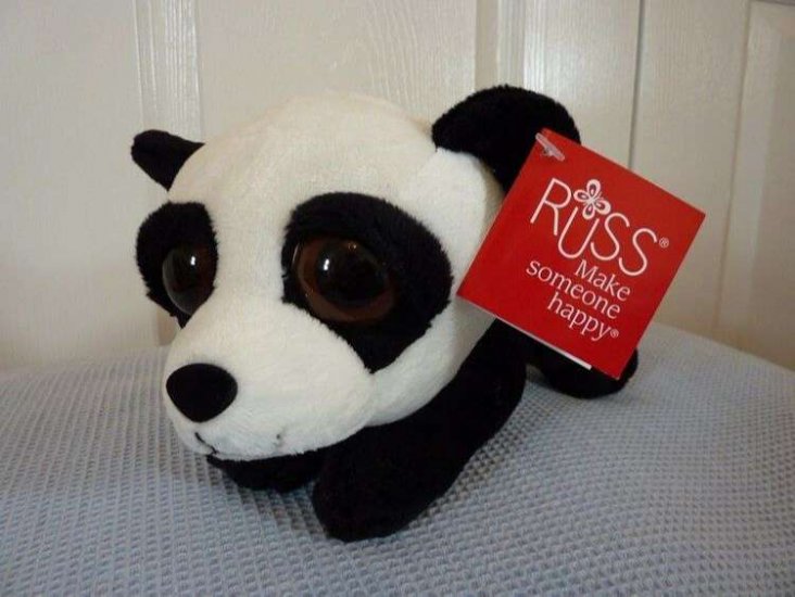 Lil Peepers - Bamboo Panda Bear - Russ Berrie - Medium - Click Image to Close