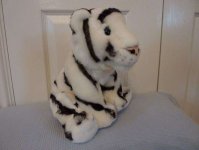 White Tiger - Keel Toys - Plush Toy - Sitting - 30cm