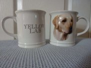 Yellow Labrador Mug - Raised Face - Ceramic Dog Mug - 11oz