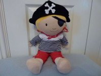 Pirate Soft Toy - Sail Away Sue - Anna Club Plush - 45cm