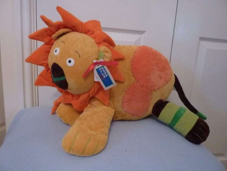 Childs Lion Cushion Soft Toy - Anna Club Plush - 43cm - Click Image to Close