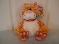 Keel Toys Cat : Ginger Cat Plush Toy - Chibi - 20cm