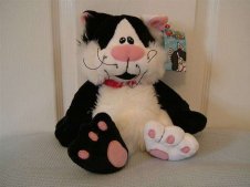 Keel Soft Toys Cat : Black and White Cat - Timmy